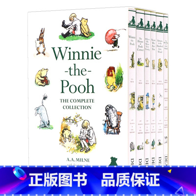 [正版]小熊维尼6册礼盒装 英文原版小说 Winnie the Pooh 青少年经典故事 课外读物 亲子互动 AA M