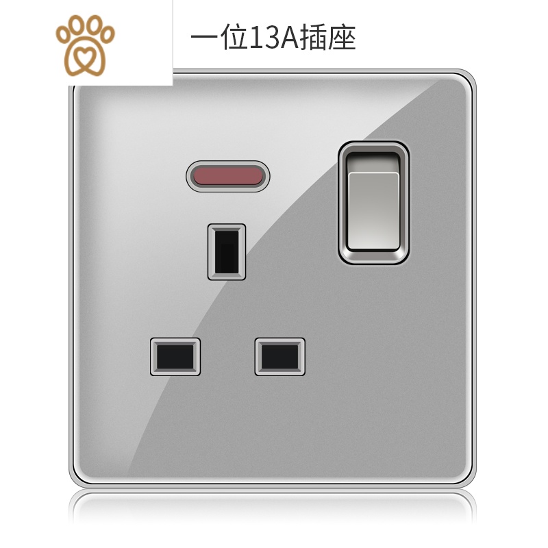 英式电制面板灯制开关港澳版13a插座带usb家用双联英标孔墙壁插蘇