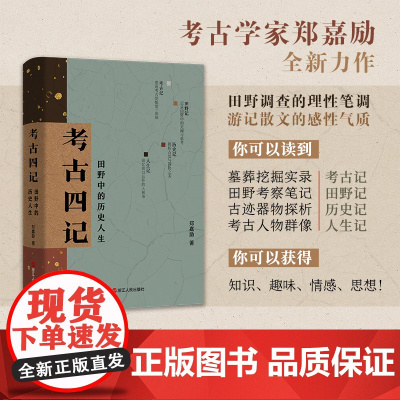 考古四记(田野中的历史人生)(精) 郑嘉励著 一位考古工作者的求索与探寻之旅 有温度的考古笔记 田野考古读书历史 浙江人