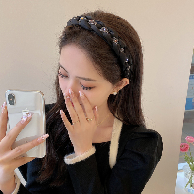 高颅顶发箍女2023年新款网红头箍发捆高级感洗脸防滑发卡压发头饰送女朋友老婆情人节七夕生日礼物