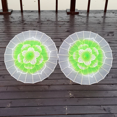 春晚款茉莉花开 茉莉情怀舞蹈演出舞台跳舞道具走秀花伞透明伞