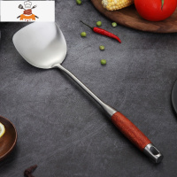 敬平木柄不锈钢锅铲家用炒菜铲子厨房厨具汤勺漏勺防烫套装炒勺平铲