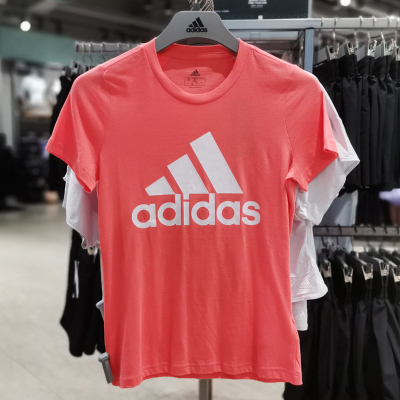 adidas/阿迪达斯短袖T恤女夏季宽松圆领运动服 休闲上衣 GC6963 D