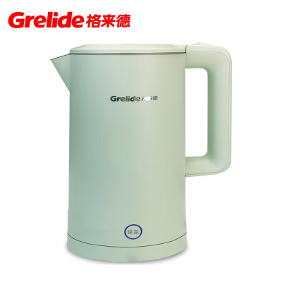 格来德(Grelide)电热水壶恒温烧水壶1.7L大容量304不锈钢一键保温55度D2818K豆蔻绿