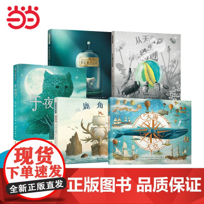 正版童书 暖房子国际精选绘本·范氏兄弟成长起航全系列任选 大海遇见天空+鹿角舟+午夜园丁(附赠定制环保艺术布袋)