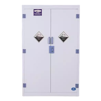 迅迈 90加仑pp药品柜 实验室试剂强酸碱储存柜子防腐蚀双锁器皿柜PP酸碱试剂柜