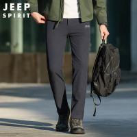 JEEPspirit冲锋裤男秋冬季防水防风秋冬修身软壳旅行登山6300