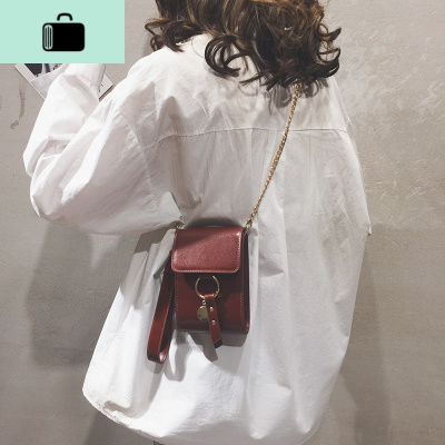 森系复古竖款链条斜挎包包女2020新款潮ins网红学生百搭质感小包NEW LAKE女斜挎包