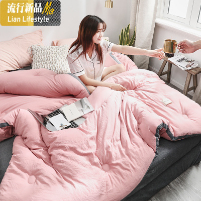 被子冬被单人双人立体水洗棉被秋冬季被芯双人加厚保暖春秋被褥 三维工匠