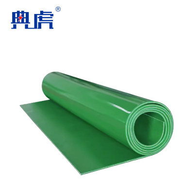 典虎 夹布塑胶垫 绿色双光面 2mm*1.2m*5m 件
