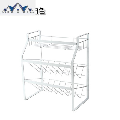 多功能厨房调料架置物架家用调料盒架子斜放多层调味瓶台面收纳架 三维工匠