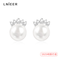 S925纯银耳钉女珍珠耳环2025年新款潮气质高级感小众设计耳饰送女朋友老婆情人节七夕生日礼物
