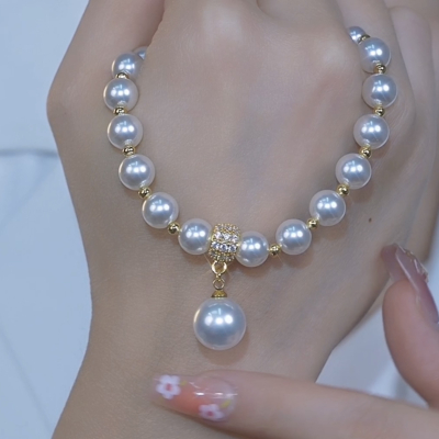 小众设计感气质优雅高级感珍珠项链2025年新款潮秋冬毛衣链配饰女送女朋友老婆情人节七夕生日礼物