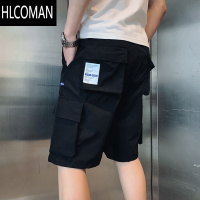 HLCOMAN男士短裤夏季ins网红超火休闲5五分工装裤潮牌休闲沙滩中裤子外穿