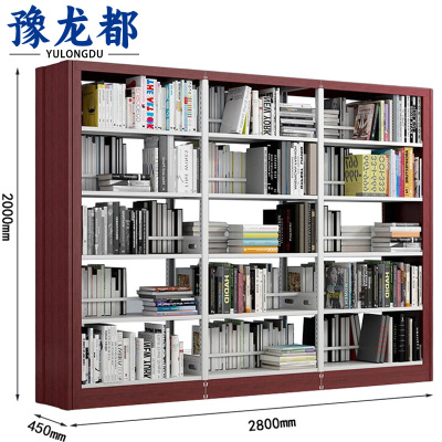 豫龙都图书架双面组