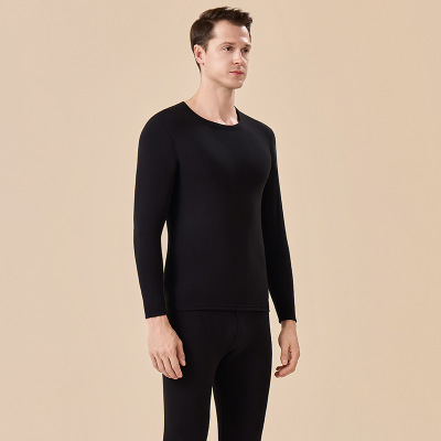 10A石墨烯羊毛护膝护颈贴片保暖内衣套装男女情侣同款秋衣裤