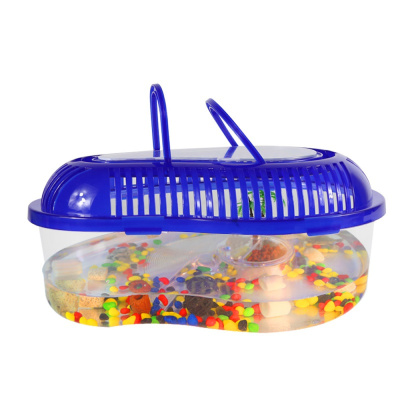 宠物乌龟缸水龟缸带晒台大号乌龟运输盒巴西龟龟手提盒水陆缸