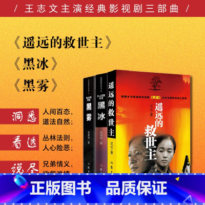 遥远的救世主 +黑冰+ 黑雾 [正版]王志文影视三部曲原著 遥远的救世主 黑冰 黑雾 套装官场长篇小说