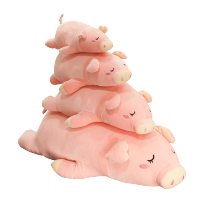 美帮汇趴趴贪睡猪羽绒棉长抱枕靠垫软体靠枕床头男朋友枕头学生女生