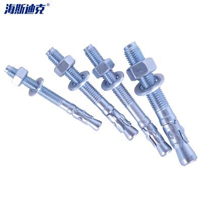 海斯迪克 HK-541 强力车修壁虎W12.27螺栓 碳钢蓝白锌电梯用 M16×150 (P2.0) 20个