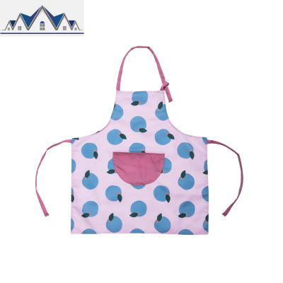 厨房做饭防油围裙可擦手女家用清洁防污围裙韩版可爱成人肩挂罩衣 三维工匠