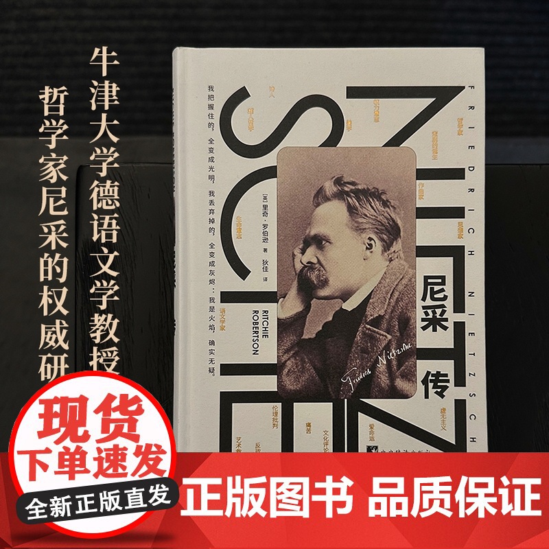 尼采传 里奇·罗伯逊 著 牛津大学德语文学教授撰写 人类精神的指引 西方哲学世界文学名著法国文学传记书籍中央编译出版社