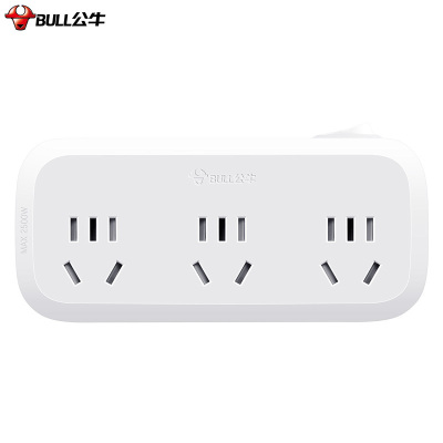 公牛一转三插座 3位总控 GN-933K