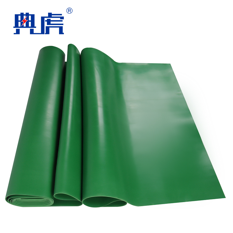 典虎 绝缘胶垫 绿色平面5mm 米