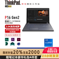 联想笔记本电脑ThinkPad P16 (00CD) 英特尔酷睿i7 16英寸高性能轻薄设计师工作站 定制i7-13700HX 32G 1TB RTXA2000 8G 2.5K超清