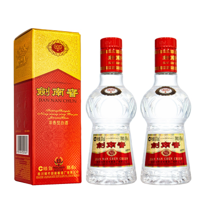 剑南春 水晶剑46度100ml*2 浓香型白酒