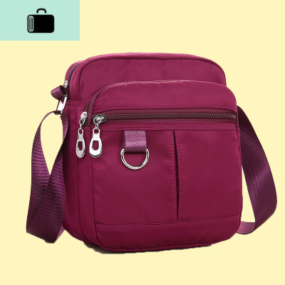 单肩包户外防水牛津布女包斜挎多隔层休闲小挎包中年休闲轻便小包NEW LAKE女士单肩包