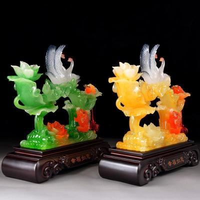家柏饰(CORATED)幸福如意天鹅摆件新房卧室客厅装饰送朋友闺蜜创意结婚