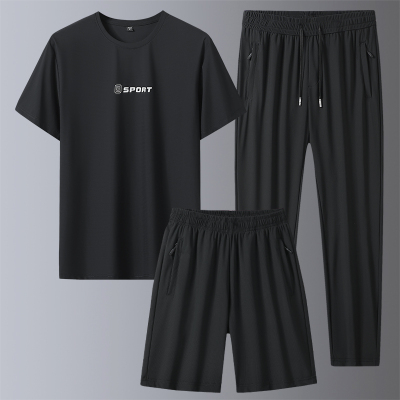 徽润和 短袖运动套装三件套 F53 套