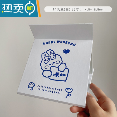 敬平网红ins风镜子化妆镜折叠家用小型便携学生宿舍台式桌面梳妆镜 咔叽兔(白)便携式用镜