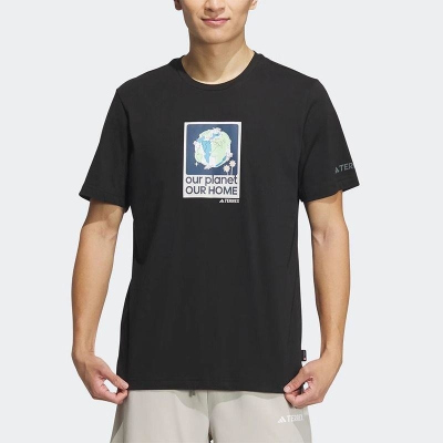 ADIDAS阿迪达斯短袖T恤运动休闲针织圆领男装IX0114 D