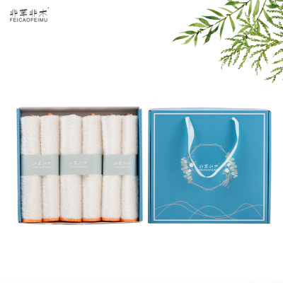 非草非木 清洁毛巾厨房洗碗抹布不粘油去油不掉毛 纳米洗碗巾6条套装 FM-3220(盒)