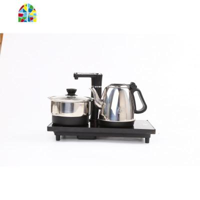 37*20自动上水电热烧水壶304电茶炉茶桌茶台专用茶具电磁炉 FENGHOU 黑色套装