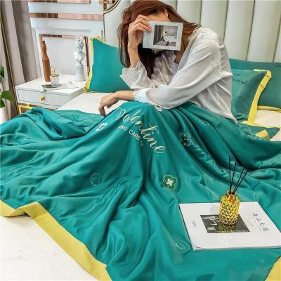 美帮汇天丝夏凉被双人夏季空调被冰丝夏被可水人薄款被子夏天被芯