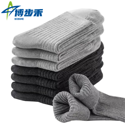 博步禾 棉袜 中筒袜双