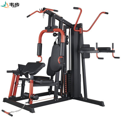 韦步WB5100三人站综合力量训练器械家用单双杠蹬腿多功能组合机