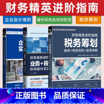 [正版]全3册 财务精英进阶指南:企业会计准则实务难点处理(案例+讲解+应用) +业务+税务+法务协同操作实务及风险防