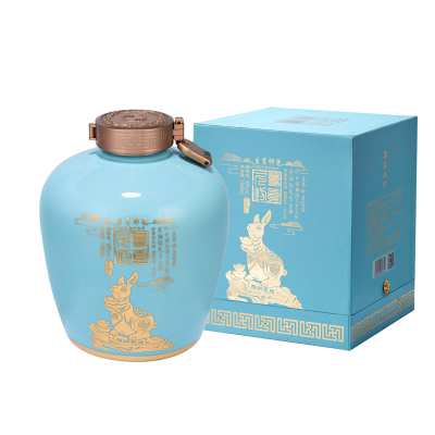 尊真久坊酒 兔年纪念版58度浓香型坛子收藏礼盒装1.999L