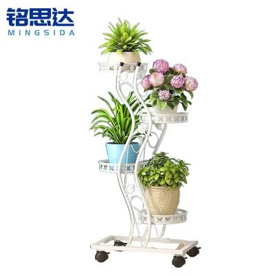 铭思达花架4层带轮个