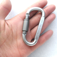 8号D型铝合金登山扣加粗长螺帽登山挂扣 快挂扣 户外多功能8号背包快登山扣挂扣挂钩
