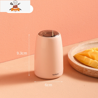 牙签筒创意个性家用按压式自动便携牙签桶商用轻奢北欧时尚牙签盒 敬平 樱花粉[按压式出签]