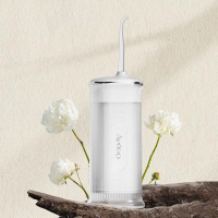艾优电动冲牙器便携式家用洗牙器牙垢牙齿清洗水牙线X11 X11米白色 1支喷头