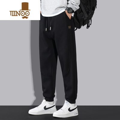 YANXU2023新款男士休闲运动长裤港风宽松潮流小脚裤束脚抽绳卫裤