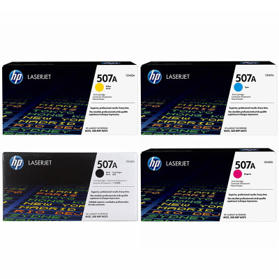 惠普(HP) CE400A-CE403A 507A 四色硒鼓套装(适用M551dn M575f/c M570dw) 【CE400A-CE403A/黑彩套装】