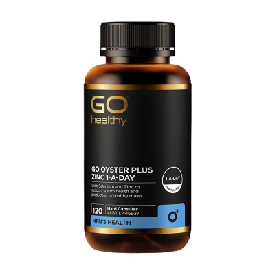 Go Healthy 生蚝精加锌精华胶囊 120粒 1瓶装 葡萄糖酸锌 新西兰进口
