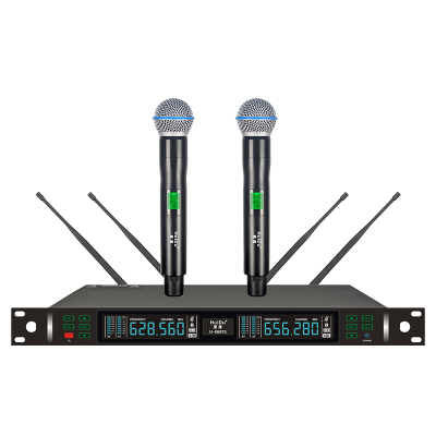 惠度(HuiDu)真分集无线一拖二手持会议话筒U-8807S(销售单位:套)